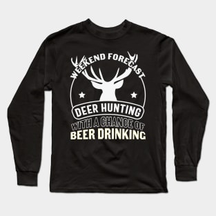 Live Free And Hunt Hard - Big Racks Matter - Funny Deer Buck Hunting Long Sleeve T-Shirt